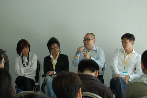 BlogOut '09 panel BlogOut '09 panel - Debra, Patricia, Daniel and Ben