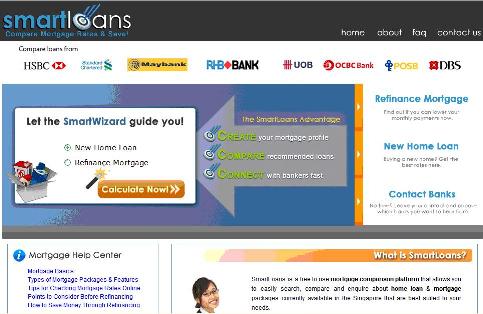 SmartLoans.sg SmartLoans.sg - A new and easy way for finding and comparing home mortgage loan packages.