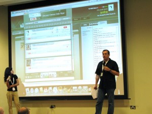 ejamming eJamming presenting during Unconference 2009 startup 10-minute pitching sessions.