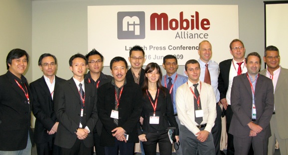 Mobile Alliance Founding members of the Mobile Alliance, with various representatives from key partners.