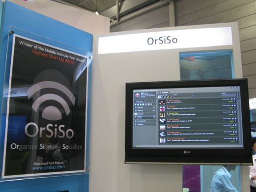 OrSiSo OrSiSo booth at CommunicAsia 2009.