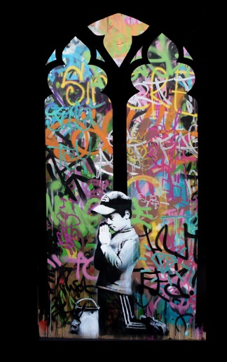banksy window