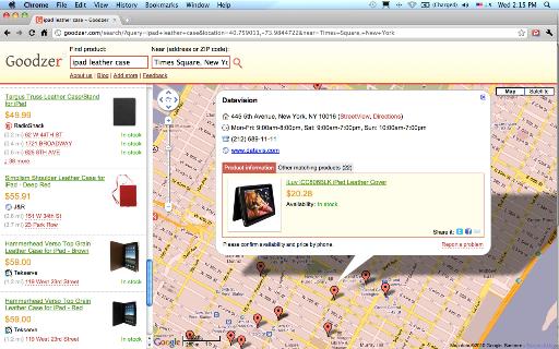 goodzer screenshot Find anything.