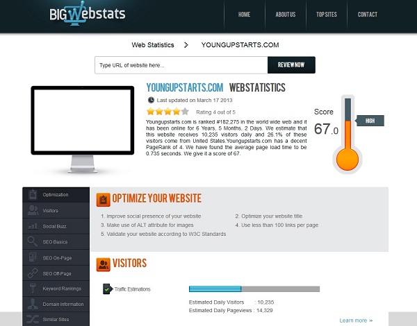 BigWebStats