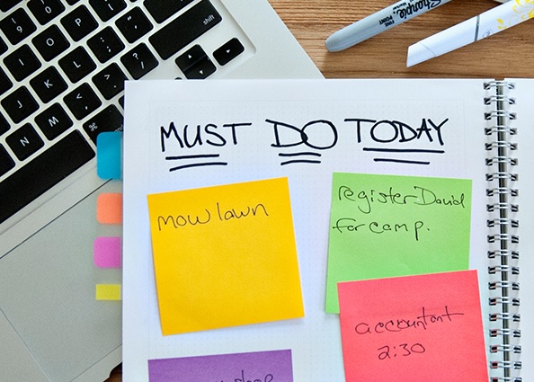 postit sticky note organize