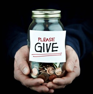 giving charity