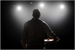 speaker on stage