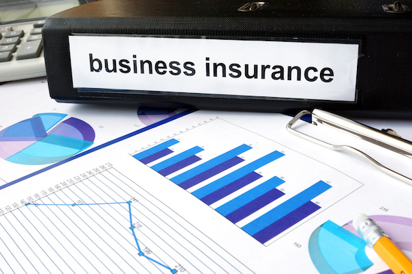 business insurance with charts